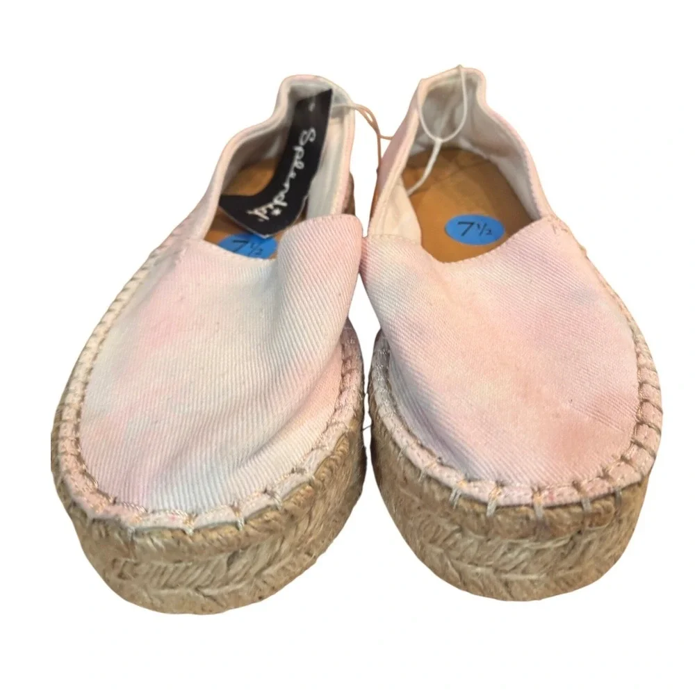 Anthropologie Splendid Laney Women's Pastel Tie Dye Espadrille 7.5‎ NWT summer
